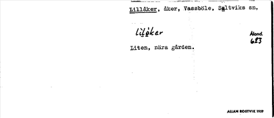 Bild på arkivkortet för arkivposten Lillåker