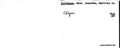 Bild på arkivkortet för arkivposten Lillängen