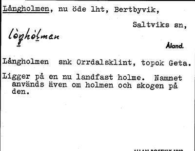 Bild på arkivkortet för arkivposten Långholmen