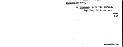 Bild på arkivkortet för arkivposten Länsmansberget, se Länsman