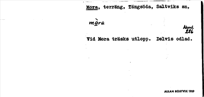 Bild på arkivkortet för arkivposten Mora