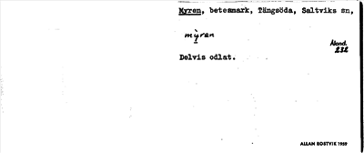 Bild på arkivkortet för arkivposten Myren