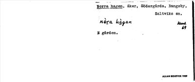 Bild på arkivkortet för arkivposten Norra hagen