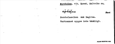 Bild på arkivkortet för arkivposten Norrholma