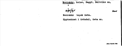 Bild på arkivkortet för arkivposten Norrskär