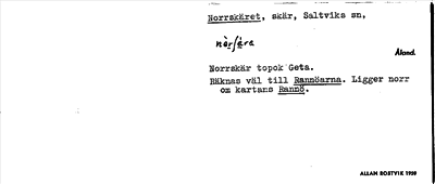 Bild på arkivkortet för arkivposten Norrskäret