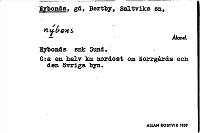 Bild på arkivkortet för arkivposten Nybonds