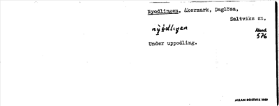 Bild på arkivkortet för arkivposten Nyodlingen