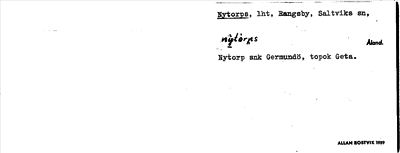 Bild på arkivkortet för arkivposten Nytorps