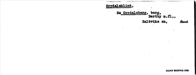 Bild på arkivkortet för arkivposten Orrdalsklint, se Orrdalsberg