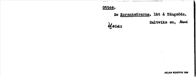 Bild på arkivkortet för arkivposten Ottos