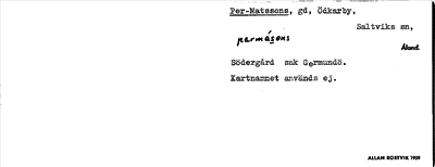 Bild på arkivkortet för arkivposten Per-Matssons