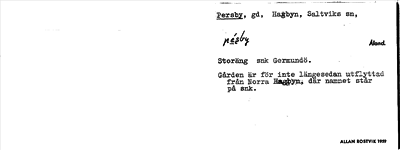 Bild på arkivkortet för arkivposten Persby