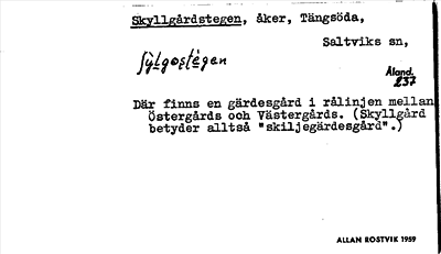 Bild på arkivkortet för arkivposten Skyllgårdstegen