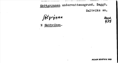 Bild på arkivkortet för arkivposten Skötgrynnan