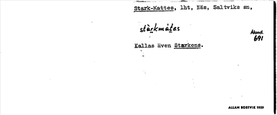 Bild på arkivkortet för arkivposten Stark-Mattes