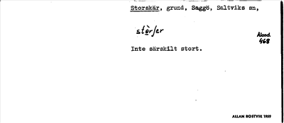 Bild på arkivkortet för arkivposten Storskär