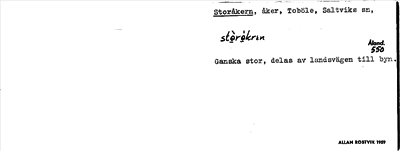 Bild på arkivkortet för arkivposten Storåkern