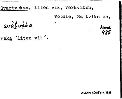 Bild på arkivkortet för arkivposten Svartvekan