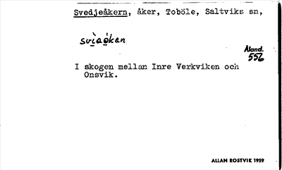 Bild på arkivkortet för arkivposten Svedjeåkern