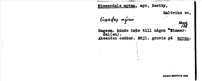 Bild på arkivkortet för arkivposten Timmerdals myran