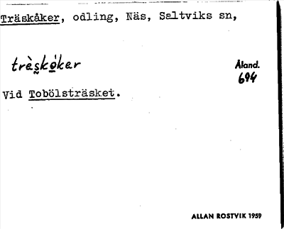 Bild på arkivkortet för arkivposten Träskåker