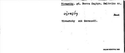 Bild på arkivkortet för arkivposten Vivastby