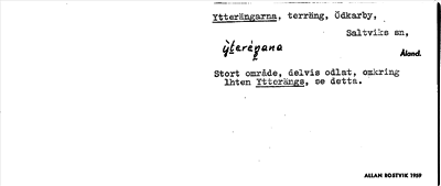 Bild på arkivkortet för arkivposten Ytterängarna