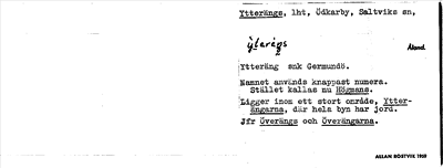 Bild på arkivkortet för arkivposten Ytterängs