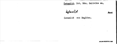 Bild på arkivkortet för arkivposten Östanlid