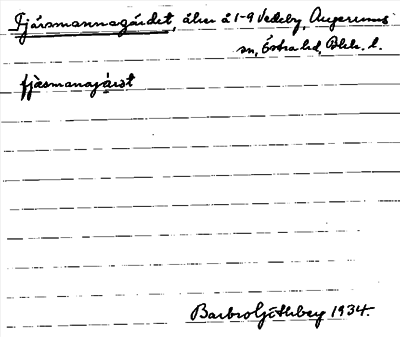 Bild på arkivkortet för arkivposten Fjärsmannagärdet