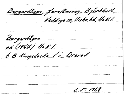 Bild på arkivkortet för arkivposten Borgarhögen