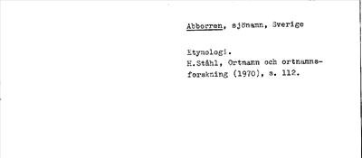 Bild på arkivkortet för arkivposten Abborren