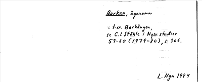 Bild på arkivkortet för arkivposten Barkan