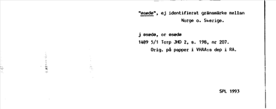 Bild på arkivkortet för arkivposten »øsædø»