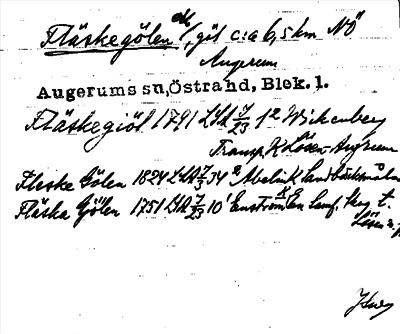 Bild på arkivkortet för arkivposten Fläskegölen