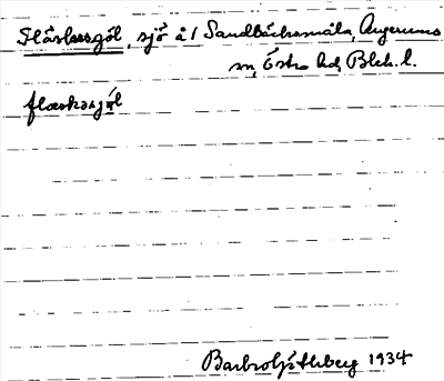 Bild på arkivkortet för arkivposten Fläskesgöl