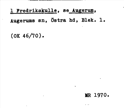 Bild på arkivkortet för arkivposten Fredrikskulle