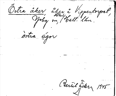 Bild på arkivkortet för arkivposten Östra åker