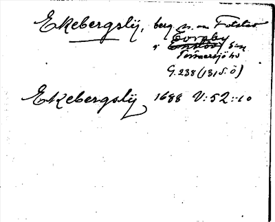 Bild på arkivkortet för arkivposten Ekebergslÿ