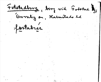 Bild på arkivkortet för arkivposten Fotstadberg