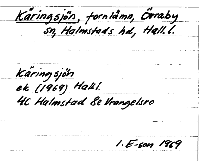Bild på arkivkortet för arkivposten Käringsjön