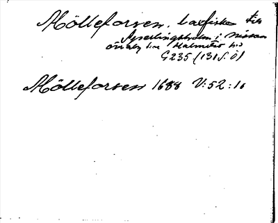 Bild på arkivkortet för arkivposten Mölleforsen