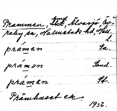 Bild på arkivkortet för arkivposten Prammen