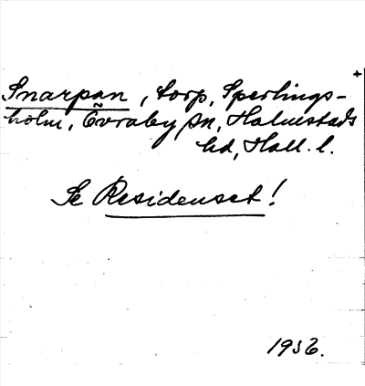 Bild på arkivkortet för arkivposten Snarpen