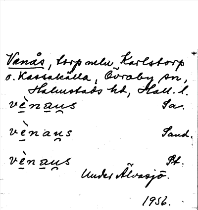 Bild på arkivkortet för arkivposten Venås