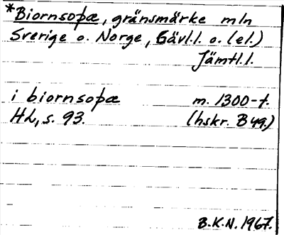 Bild på arkivkortet för arkivposten *Biornsþæ
