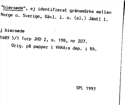 Bild på arkivkortet för arkivposten »biørsædø»