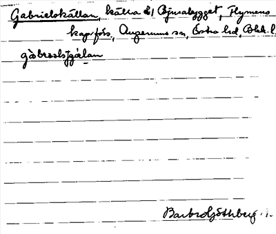 Bild på arkivkortet för arkivposten Gabrielskällan