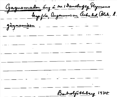 Bild på arkivkortet för arkivposten Gagnamaden